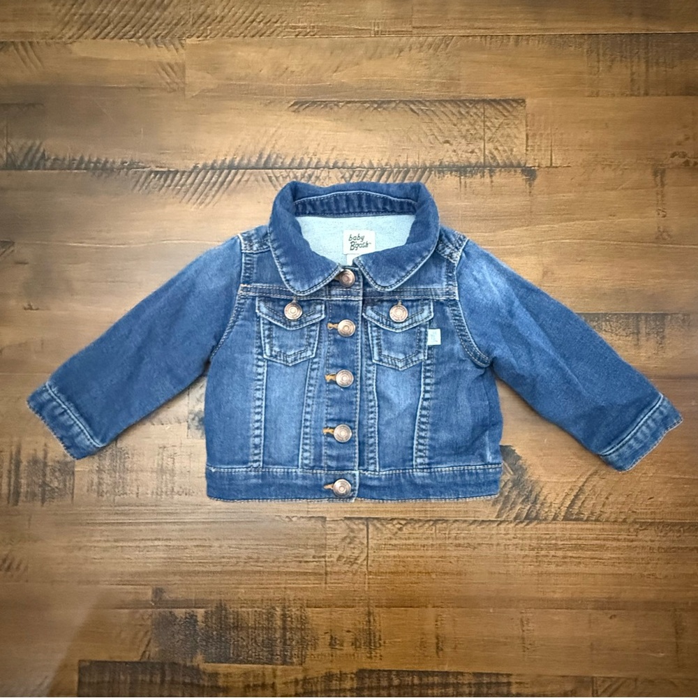 Oshkosh B'Gosh Blue Denim Snap Close Girls Jean Jacket 6 months SOFT